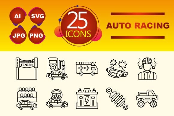 Auto Racing Graphics for Digital Sellers