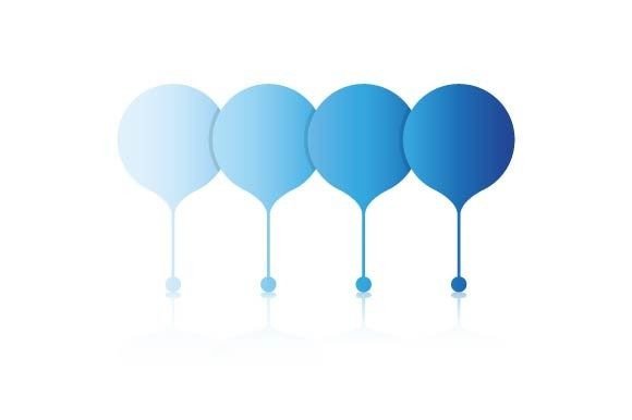 Blue Marker Point Infographics Template Review