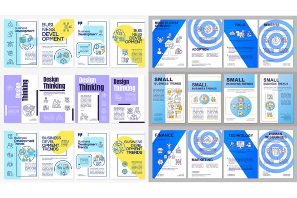 Business Development Brochure Templates for Graphic Projects