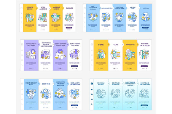 Escape Room Asboarding Templates - Graphic Templates for Digital Selling