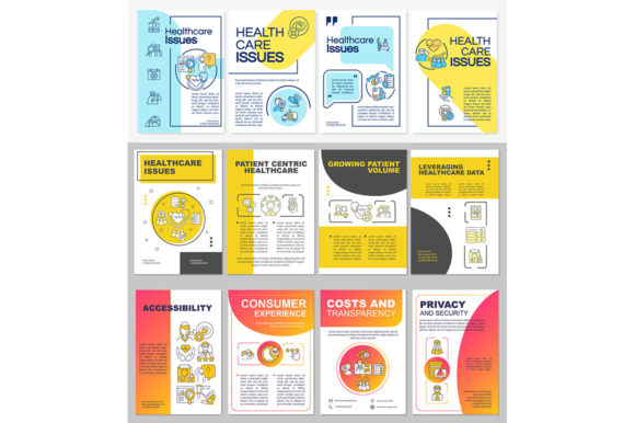 Healthcare Service Brochure Template Set for Graphic Templates