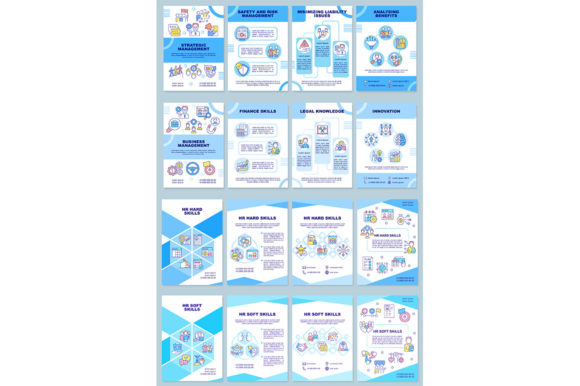 HR Skills Brochure Template Set for Graphic Templates