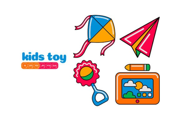 Kids Toy Vector Pack 10: Playful Graphics for Local Business Branding