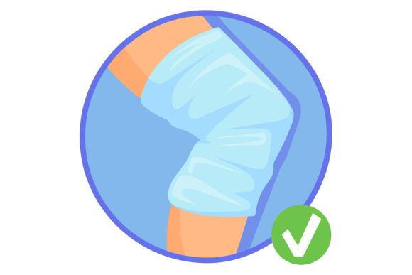 Knee Bandage Infographics for Graphic Design Projects