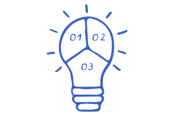 Lightbulb Doodle for Graphics and Illustrations
