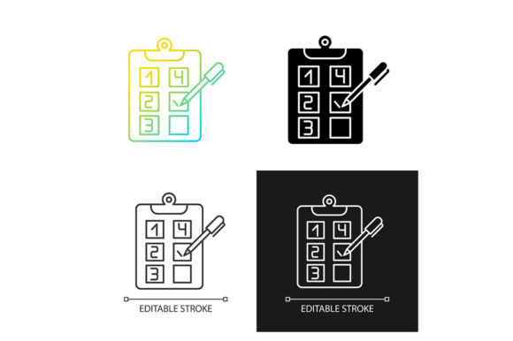Plan Adherence Icon Set for Graphics and Icons