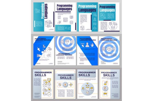 Programming Languages Brochure Templates for Graphic Design Projects