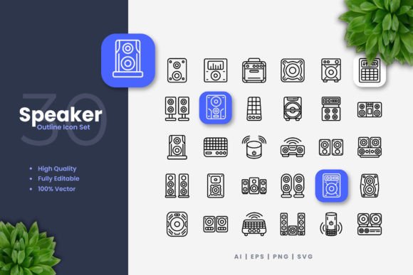 Speaker Icons: A Versatile Graphic Asset for Modern Design